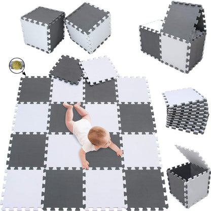 meiqicool Alfombrilla de Espuma para Juego Gruesa de EVA entrelazada, 36 piezas