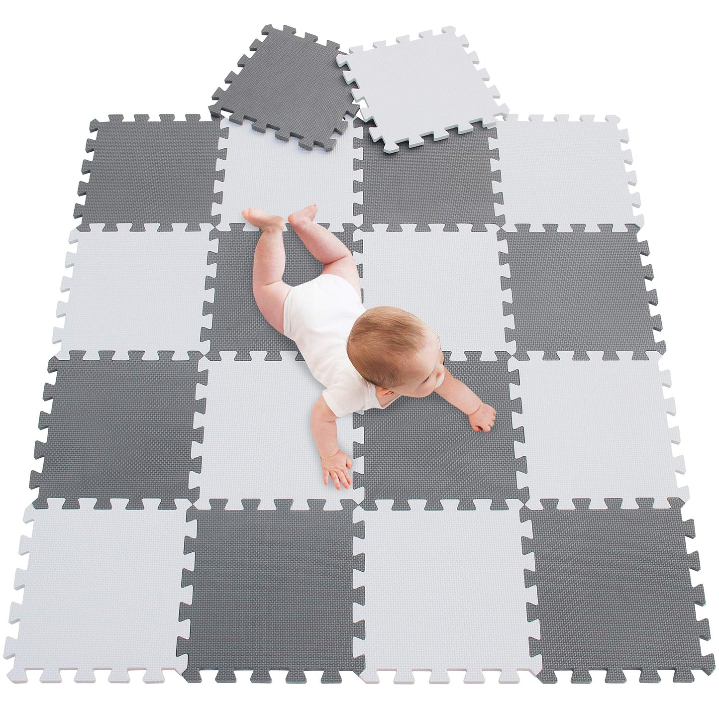 meiqicool Alfombrilla de Espuma para Juego Gruesa de EVA entrelazada, 36 piezas