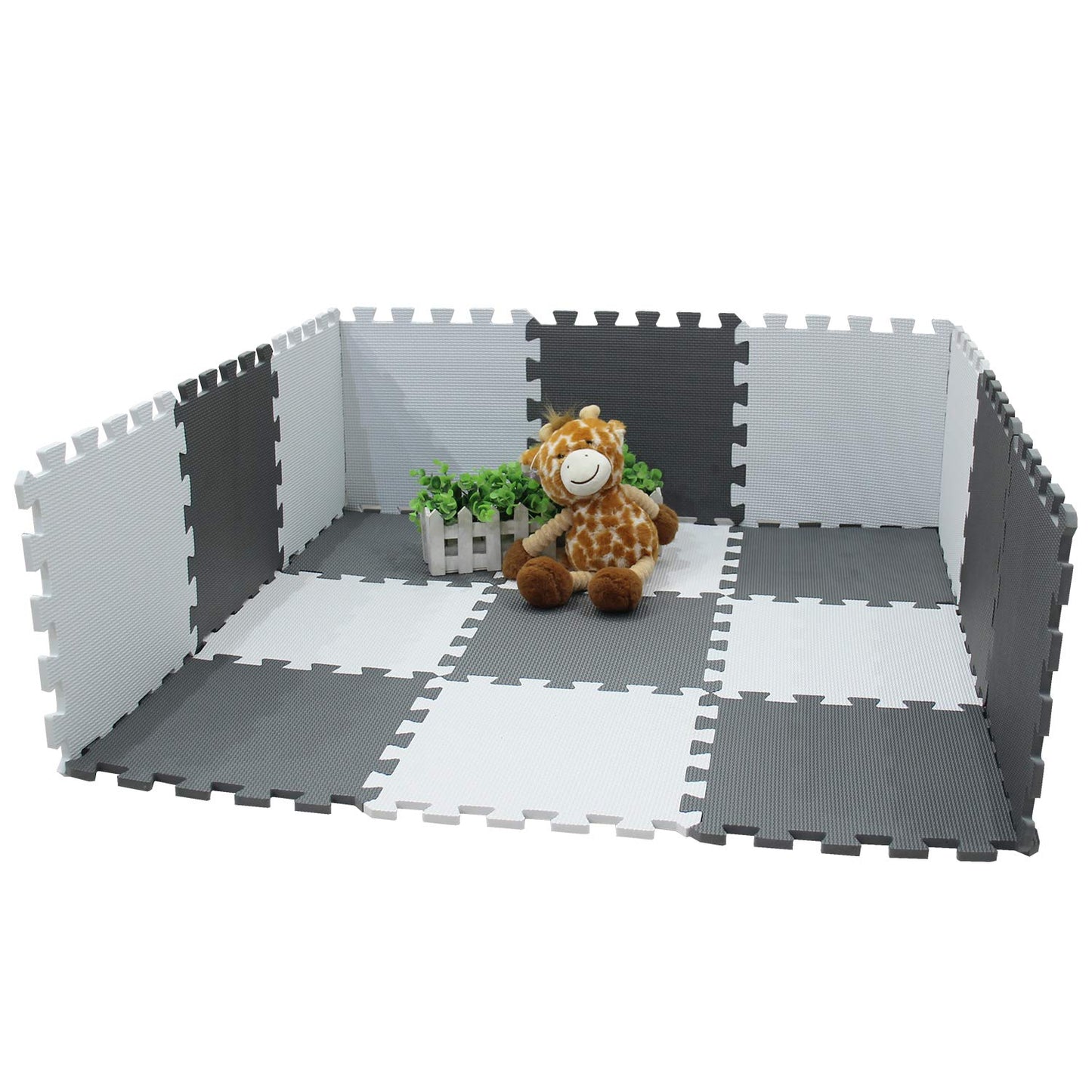 meiqicool Alfombrilla de Espuma para Juego Gruesa de EVA entrelazada, 36 piezas