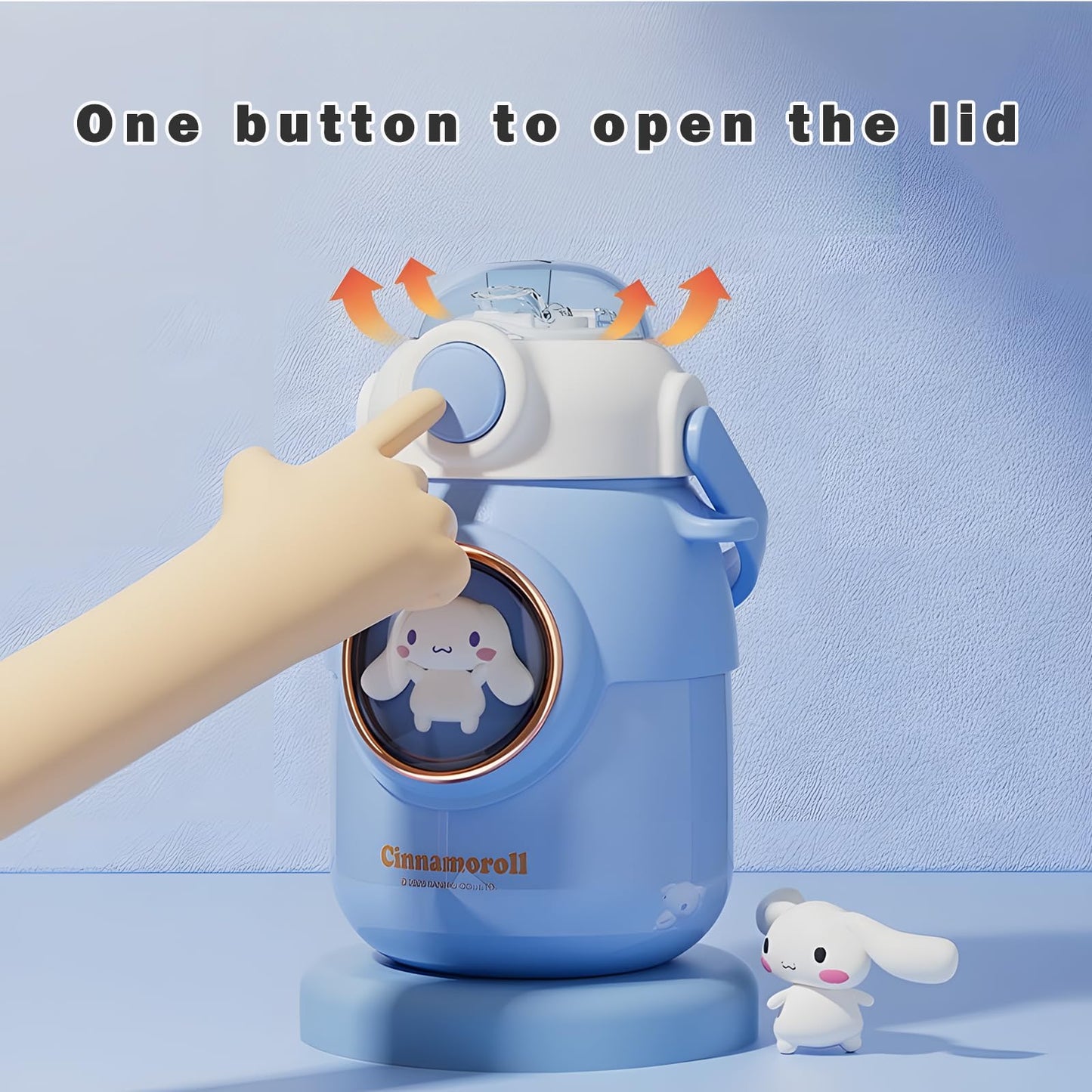 Botella de agua kawaii para agua caliente o fría