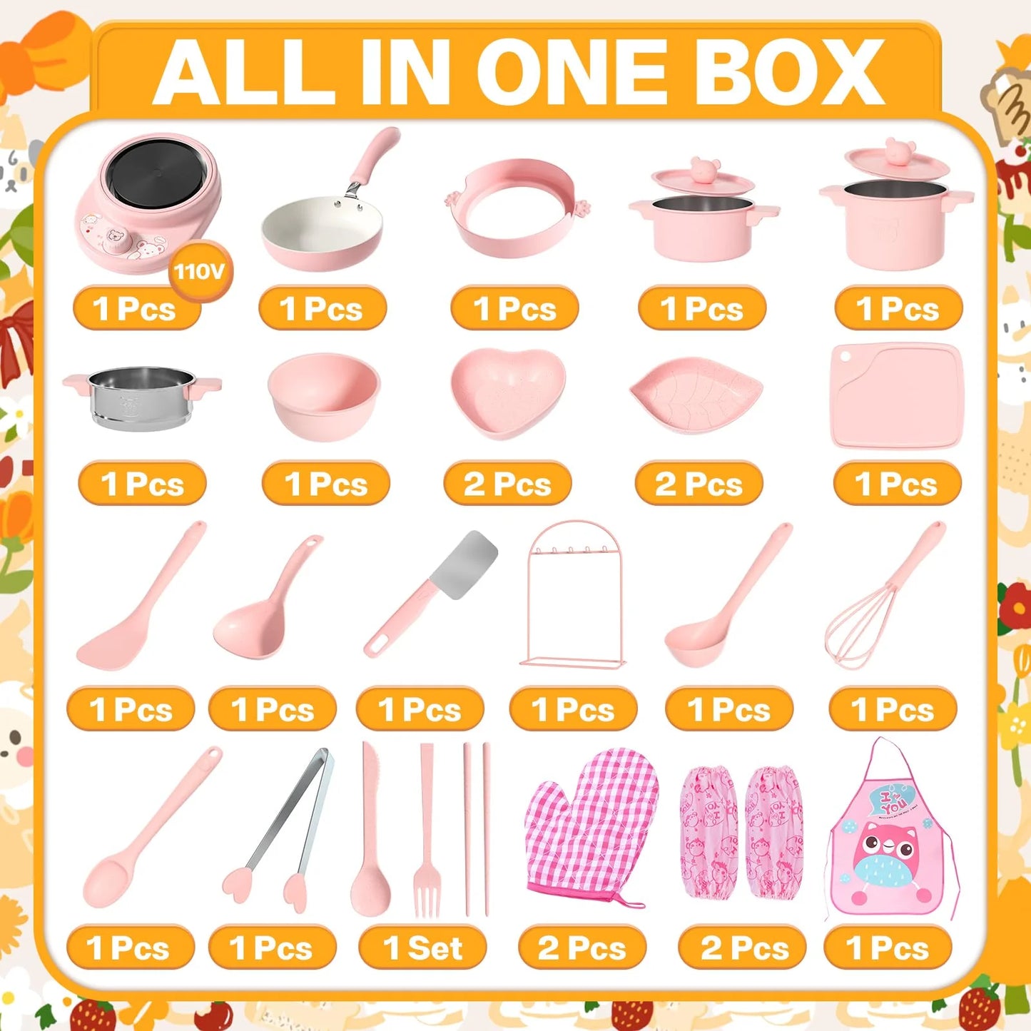 Set de cocina para niños Cicicooie