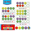 Juego de diez marcos magnéticos, juegos de manipulación matemática
