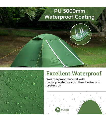 Clostnature - Tienda de campaña para 2 personas