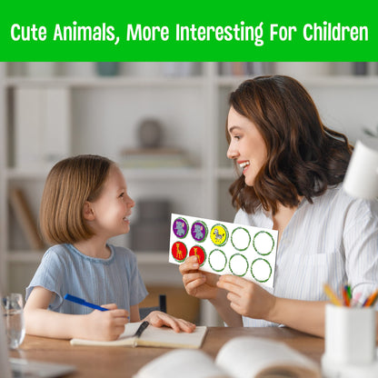 Juego de diez marcos magnéticos, juegos de manipulación matemática