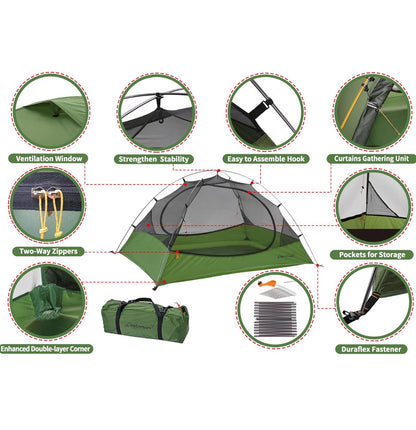 Clostnature - Tienda de campaña para 2 personas