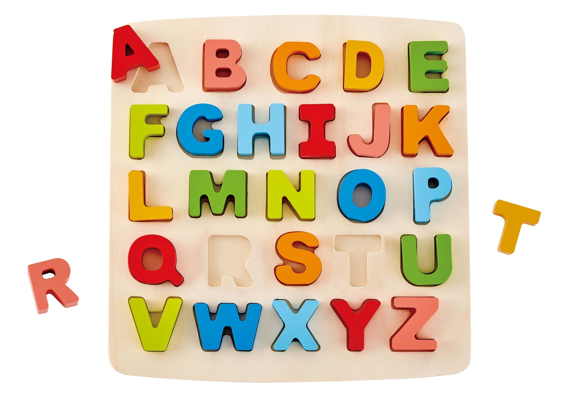 Hape Rompecabezas de aprendizaje de bloques del alfabeto