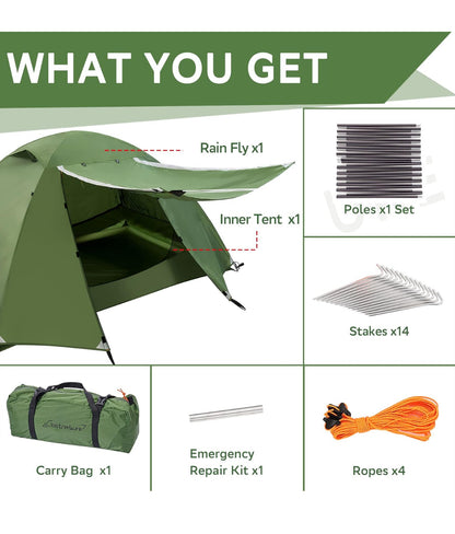 Clostnature - Tienda de campaña para 2 personas