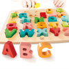 Hape Rompecabezas de aprendizaje de bloques del alfabeto