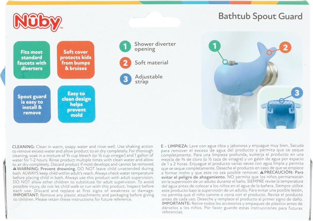 Nuby Protector de boquilla de seguridad para bañera