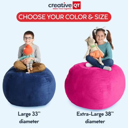 Puf de almacenamiento de animales de peluche Stuff 'n Sit extra grande
