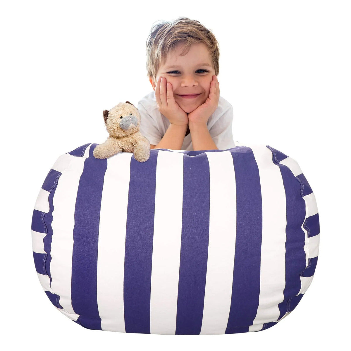 Aubliss Silla Puf De Almacenamiento Animal De Peluche