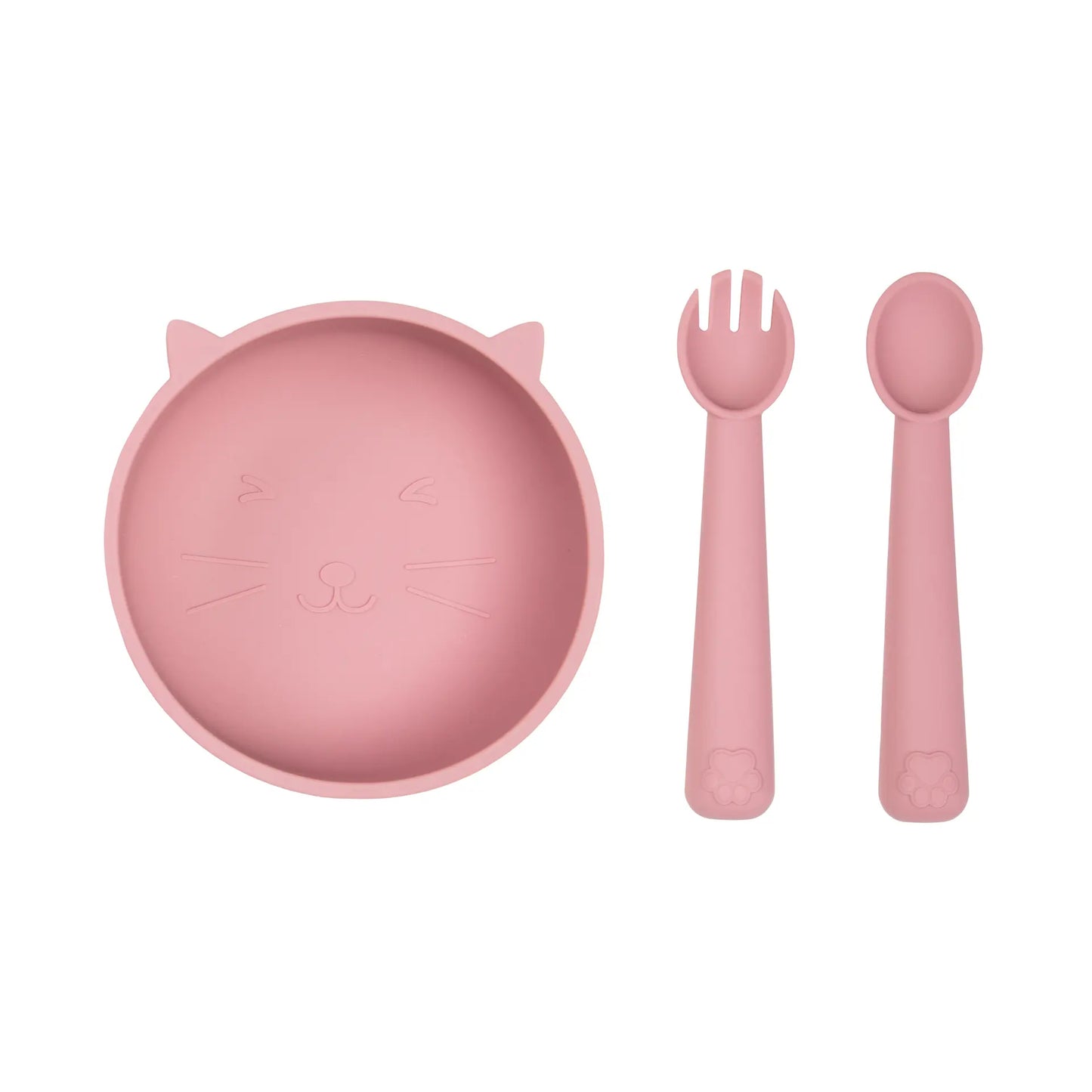Set de Alimentación de Silicona Gatito