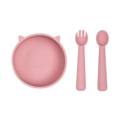 Set de Alimentación de Silicona Gatito