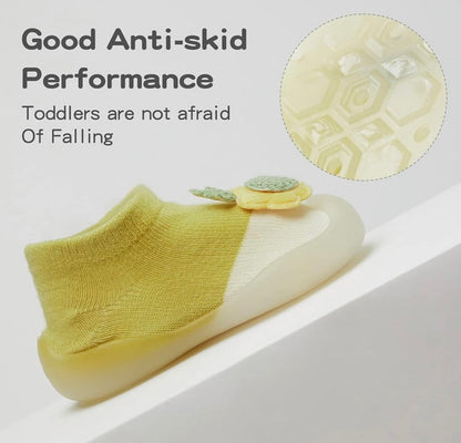 Calcetines de bebé Zapatos Suela de goma 6-9 meses