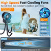 AMTIFO Ventilador portátil para cochecito – Ventilador USB recargable de 4 velocidades