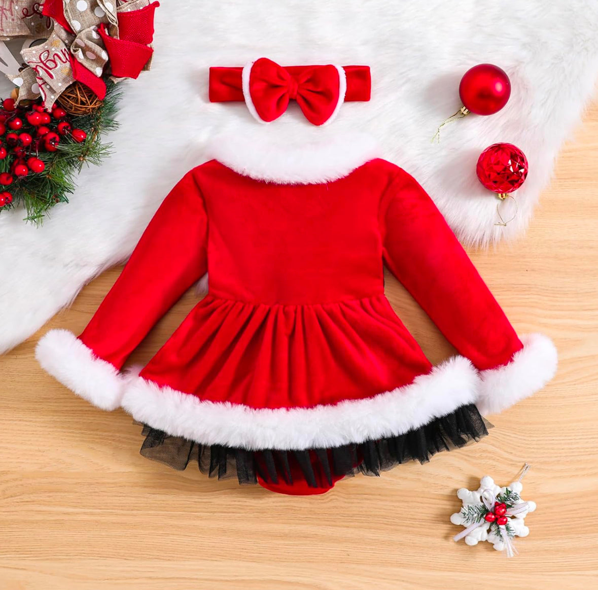 Vestido Navideno Ropa De Navidad Bebe Vestido Navideno Traje De