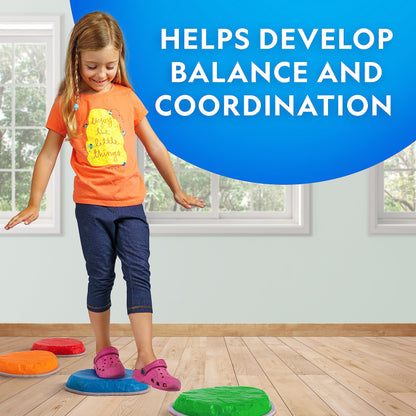 NATIONAL GEOGRAPHIC - Piedras antideslizantes duraderas que fomentan el equilibrio de los niños pequeños y las habilidades motoras brutas