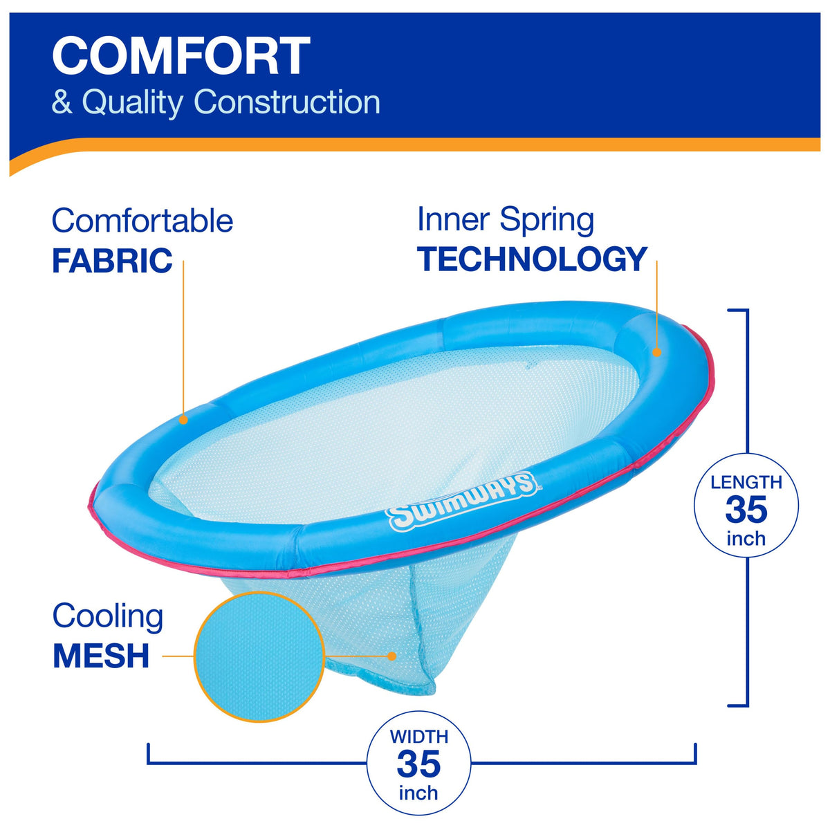 Tumbona inflable para piscina para adultos y adolescentes