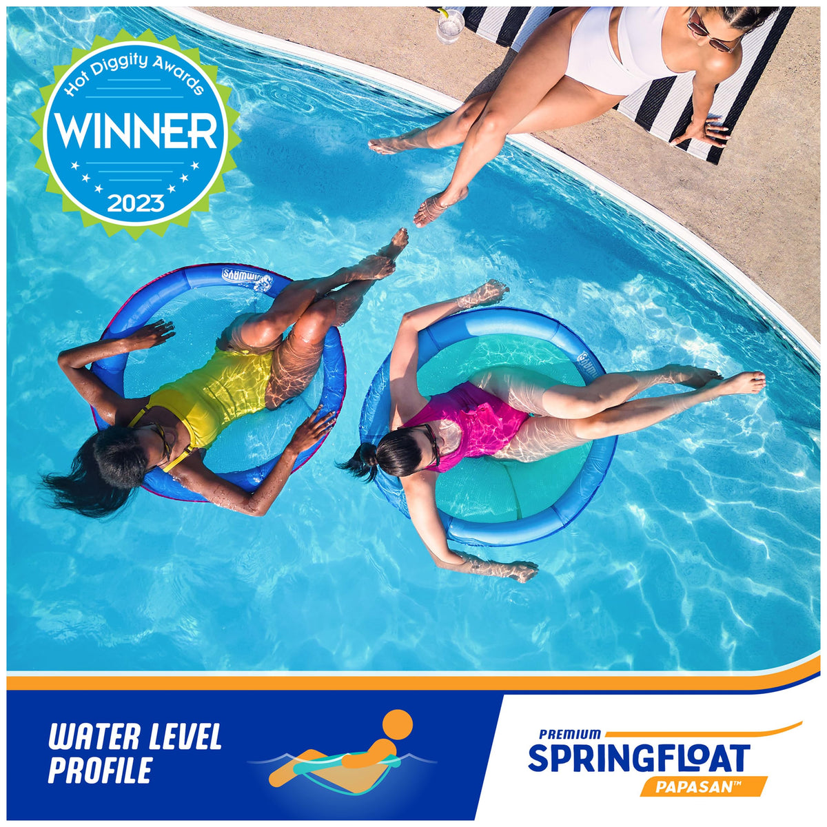 Tumbona inflable para piscina para adultos y adolescentes
