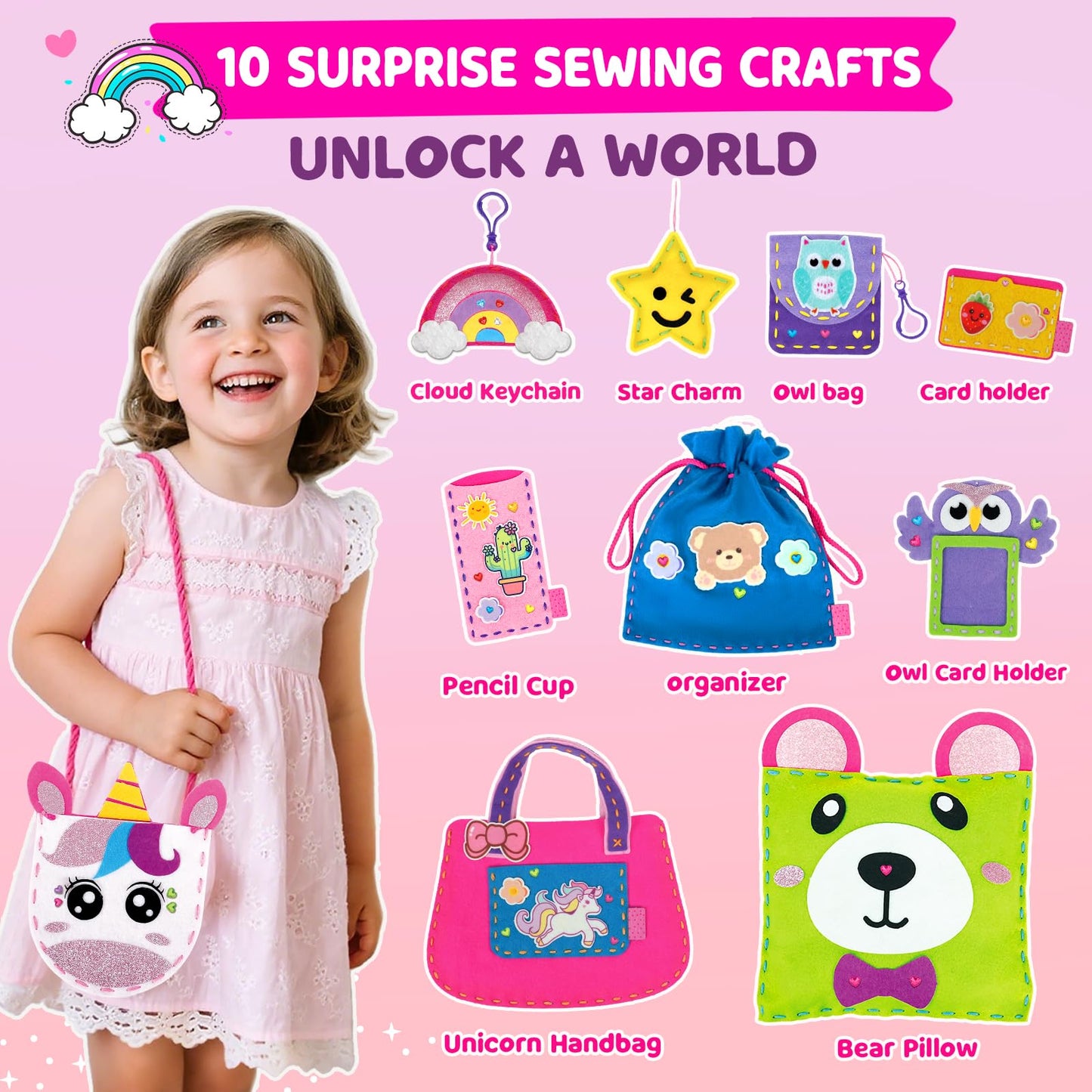 Kit de costura para niños