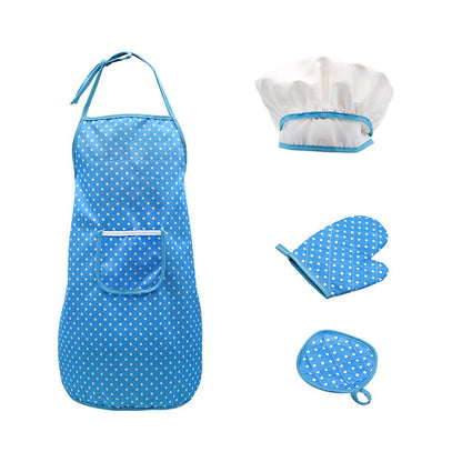 Juego de cocina y horneado para niños 18 PCS con delantal chef, no incluye sombrero