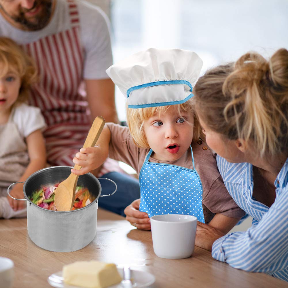 Juego de cocina y horneado para niños 18 PCS con delantal chef, no incluye sombrero