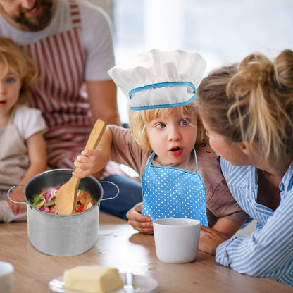 Juego de cocina y horneado para niños 18 PCS con delantal chef, no incluye sombrero