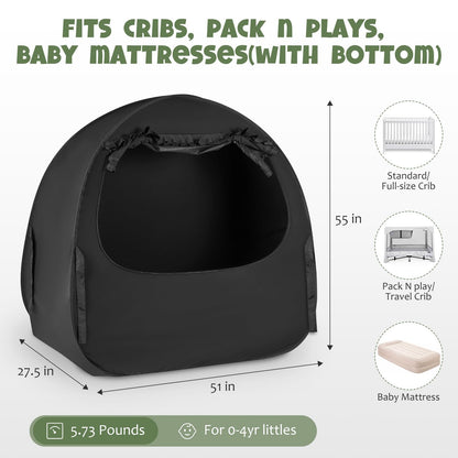 BORNA Pack N Play - Funda opaca para cuna y encierro