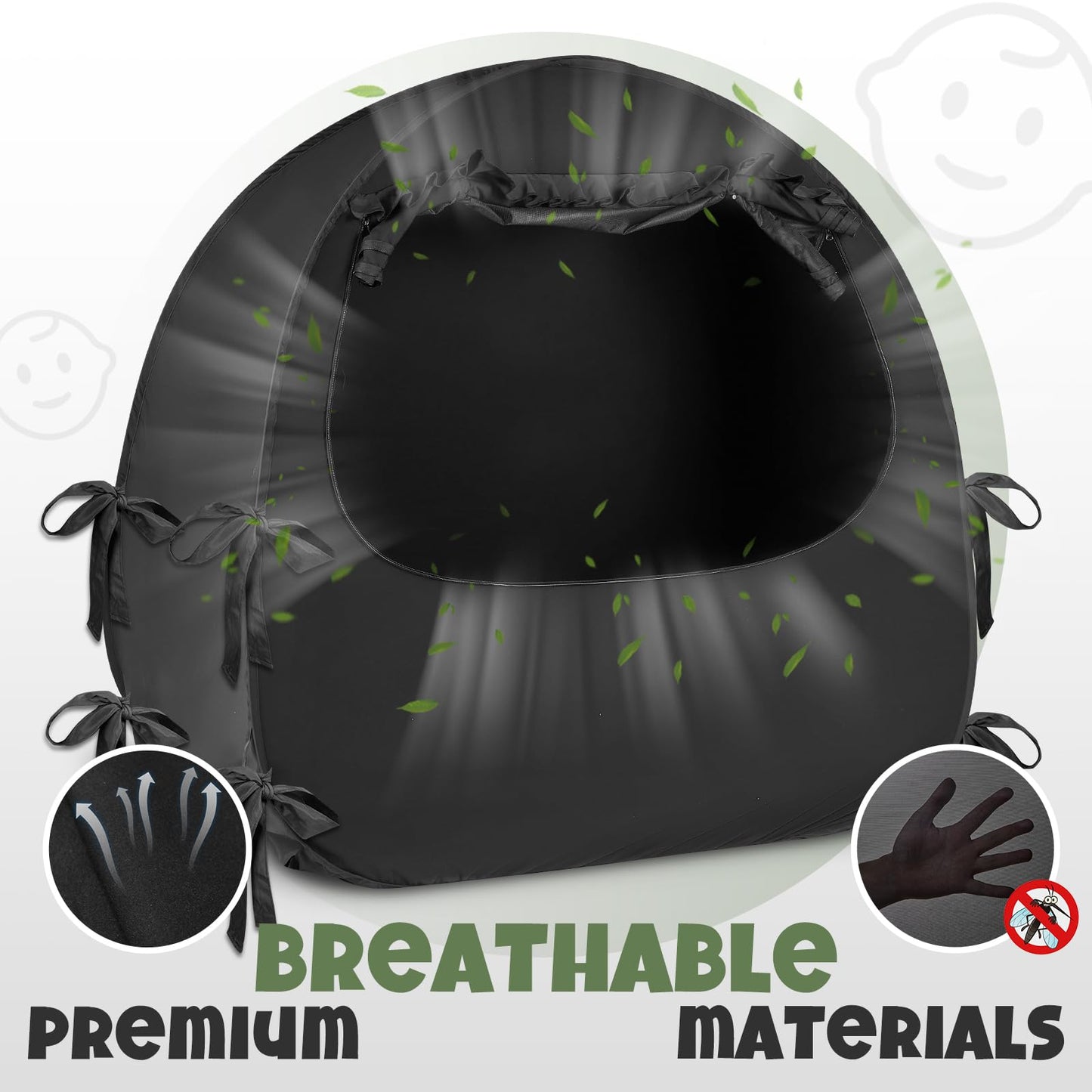 BORNA Pack N Play - Funda opaca para cuna y encierro