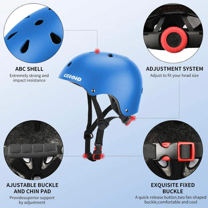 Casco para niños talla S en azul