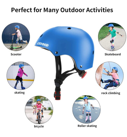 Casco para niños talla S en azul