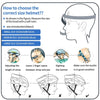 Casco para niños talla S en azul
