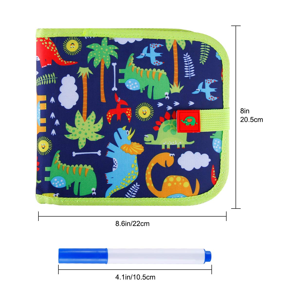 Kidspolis libros de garabatos borrables de dinosaurios