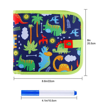 Kidspolis libros de garabatos borrables de dinosaurios