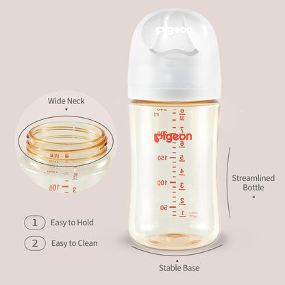 Pigeon PPSU Biberón de lactancia de cuello ancho 8oz