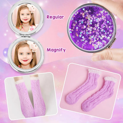 Set de regalo de unicornio Aberlls para niñas de 5 a 10+ años con accesorios