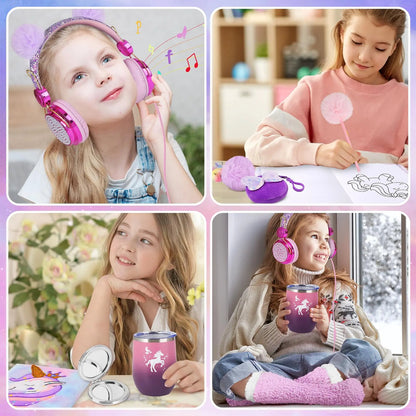 Set de regalo de unicornio Aberlls para niñas de 5 a 10+ años con accesorios