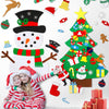 Árbol de Navidad de fieltro para pared de niños