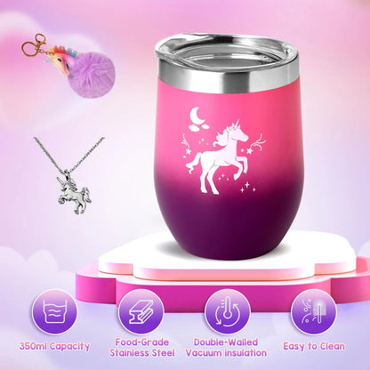 Set de regalo de unicornio Aberlls para niñas de 5 a 10+ años con accesorios