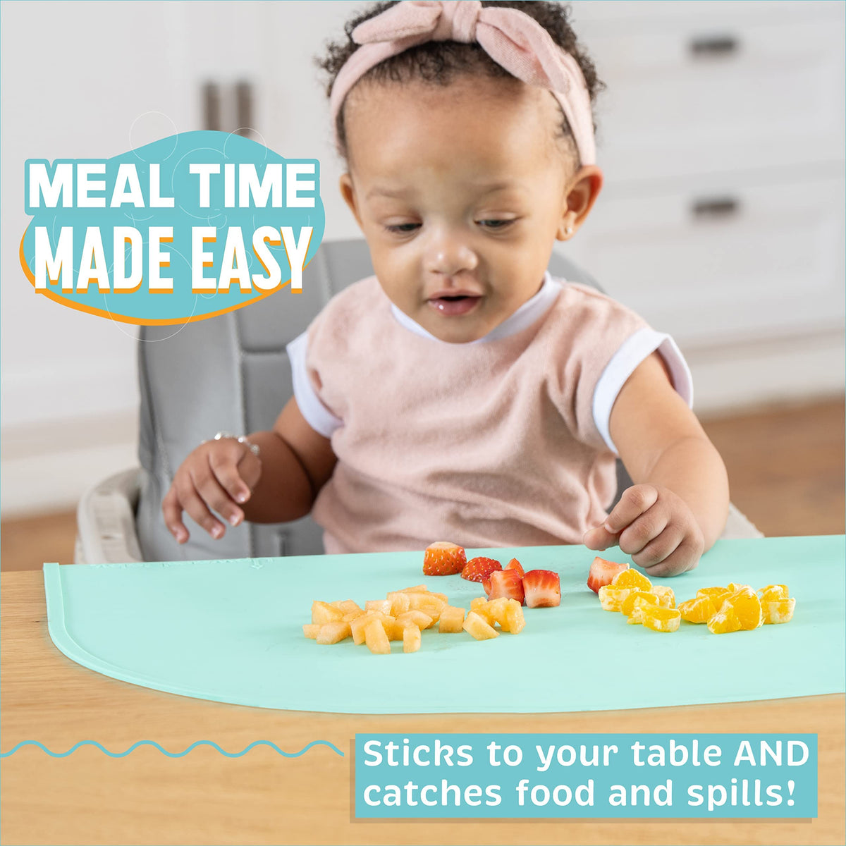 Mantel individual de silicona UpwardBaby para niños pequeños