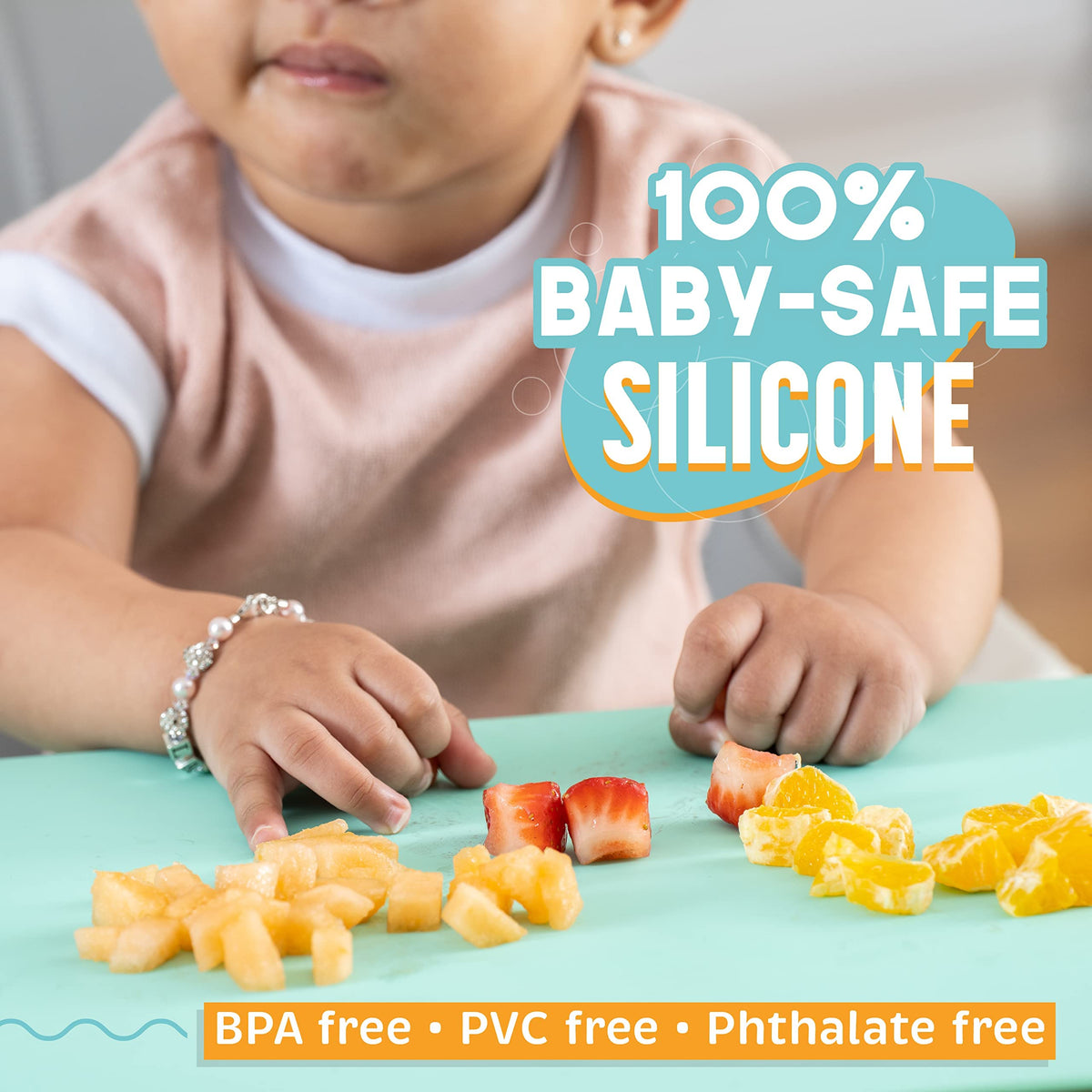 Mantel individual de silicona UpwardBaby para niños pequeños