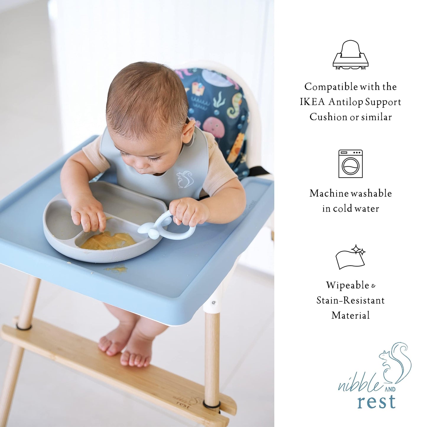 Nibble and Rest funda de cojín inflable para trona