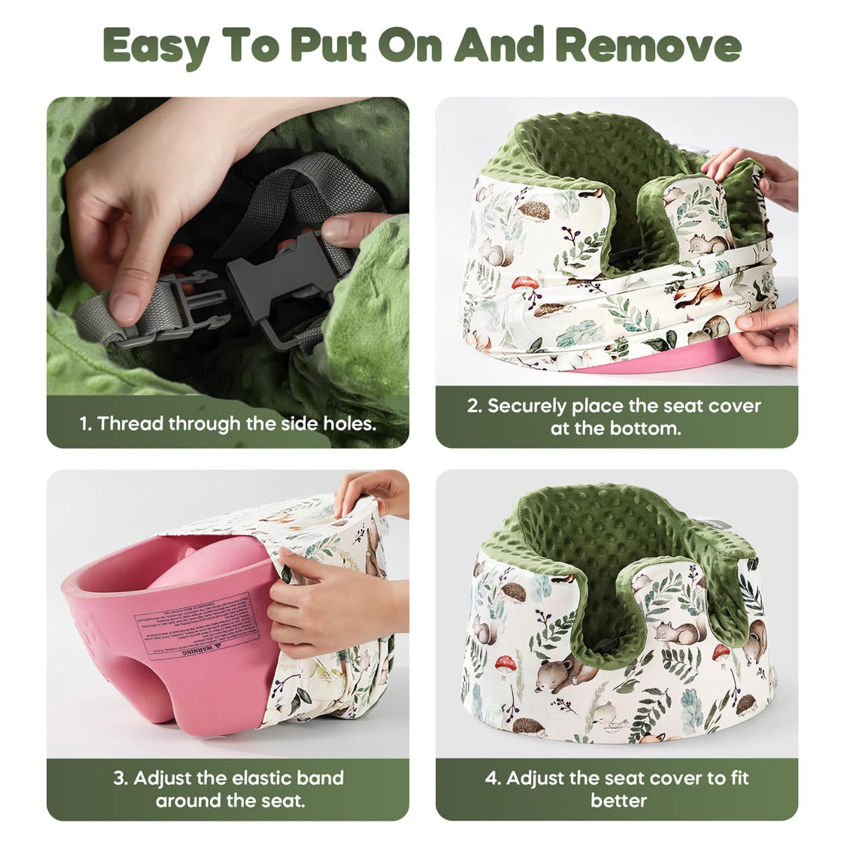 Funda de asiento compatible con asiento Bumbo y Nuby