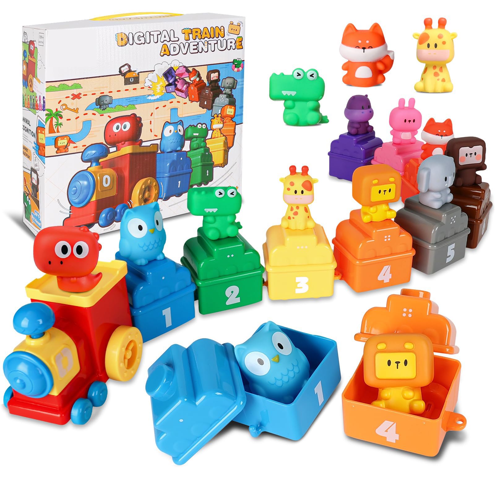 Montessori Zoo Train - Juguetes digitales a juego