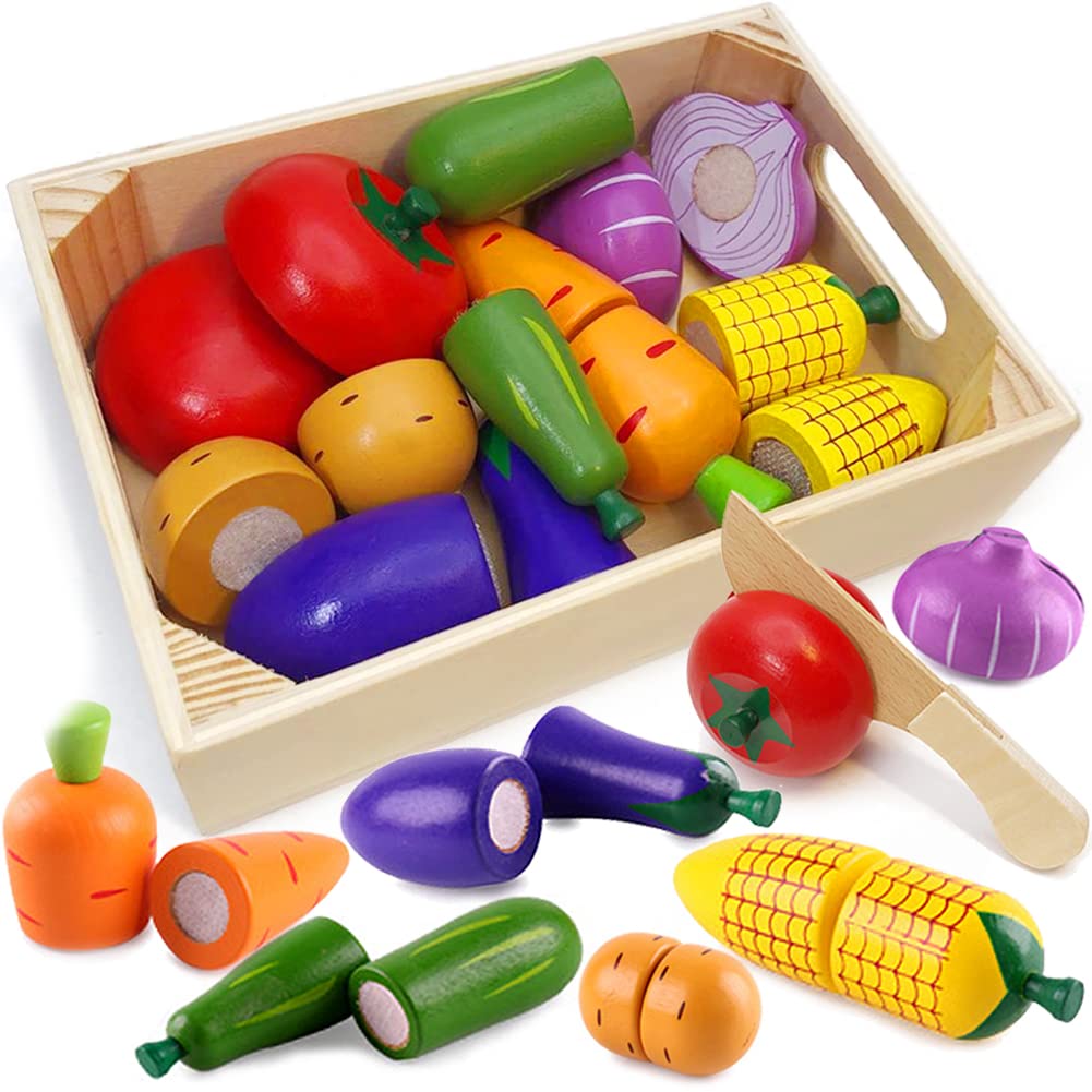 Comida de madera para niños