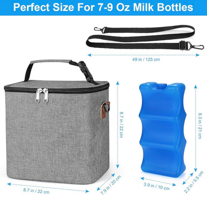 Bolsa térmica para leche materna Accmor con paquete de hielo