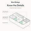 BLUE GINKGO - Organizador apilable