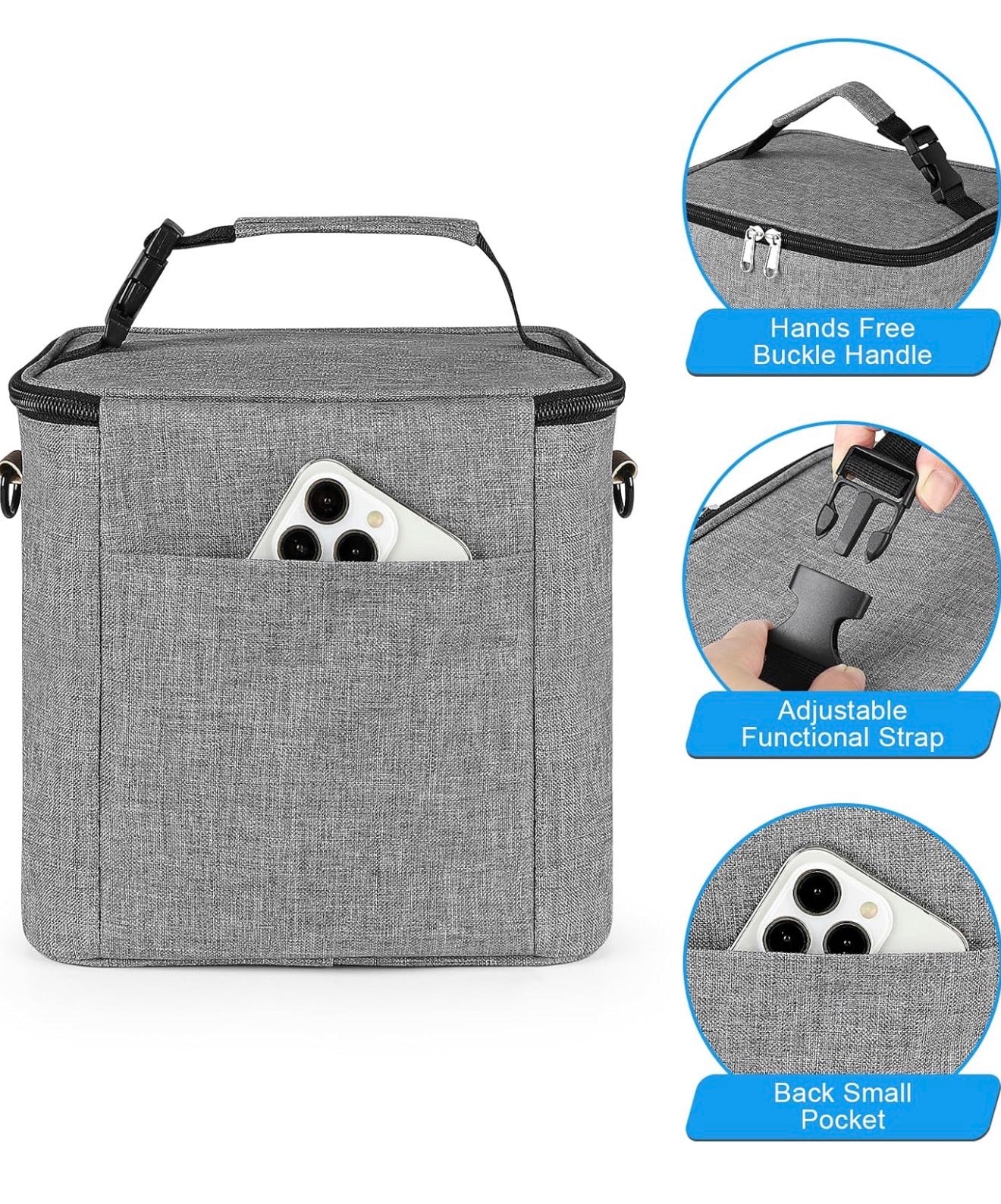 Bolsa térmica para leche materna Accmor con paquete de hielo