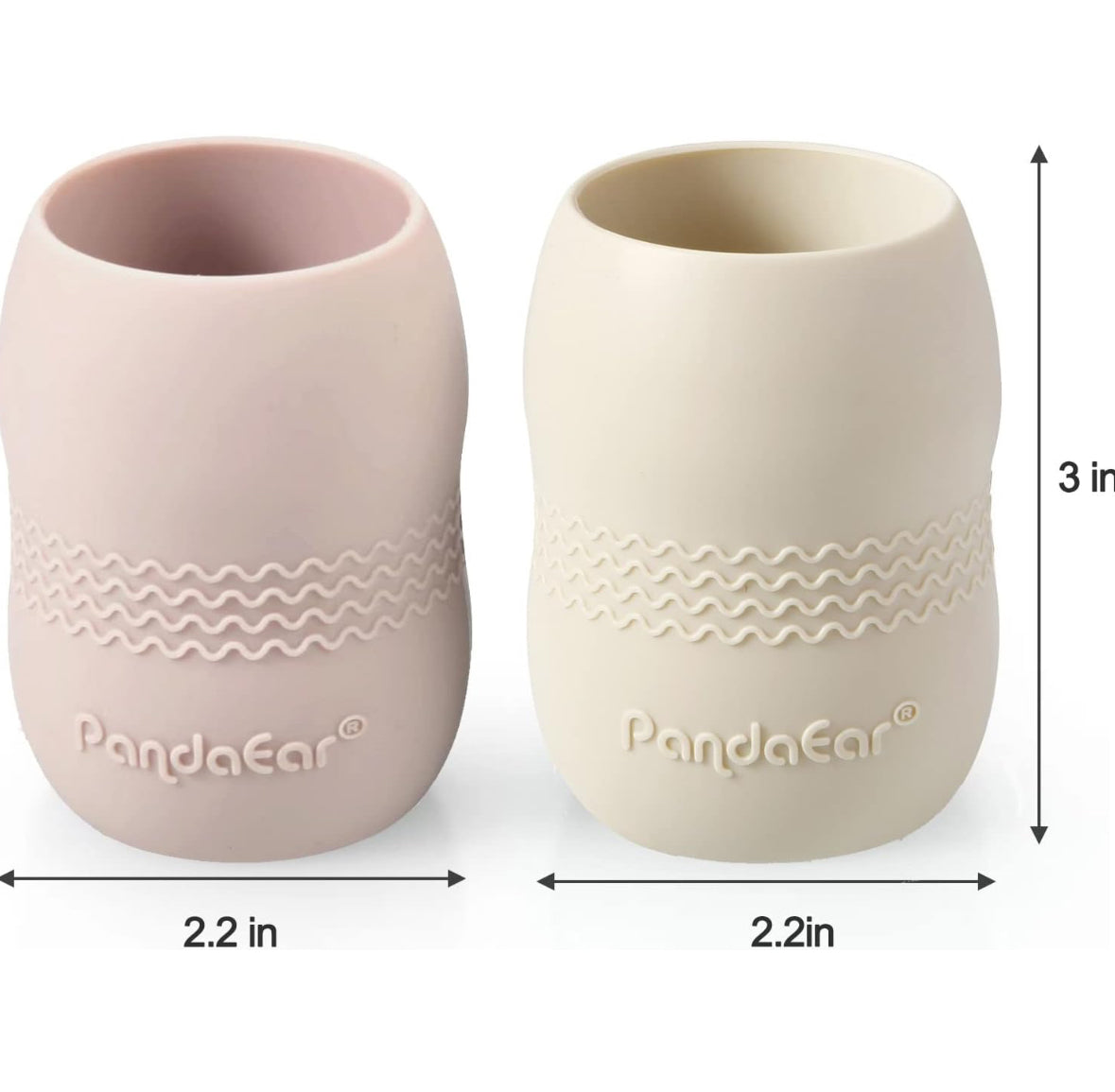 PandaEar Juego de alimentación de silicona para bebés