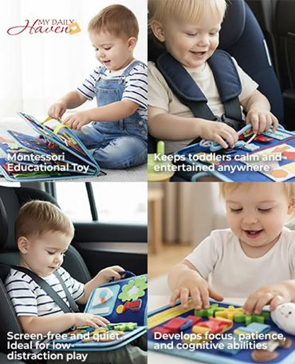 Tablero de actividades Montessori, juguete para niños pequeños, niño, dinosaurio